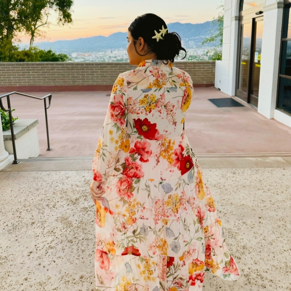 Zara midi floral dress